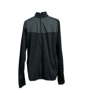 Nike lightweight full zip black and grey jacket with pockets